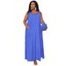 2026 European American Cross-border Women's Dress, Sleeveless, Solid Color, Loose Fit, U-neck, Casual And Elegant_ecoleips.com