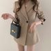 "Women's Slim Fit Korean Style Blazer Jacket - Casual Elegant Office Wear, Petite & Regular Sizes, Spring Autumn Versatile Outerwear"_ecoleips.com