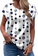 OFEEFAN Women Silk Satin Tops Summer Cap Short Sleeve Blouse Crew Neck Shirts Business Casual Fashion Outfits_ecoleips.com