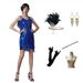 Women's Retro 1920S Gatsby Suit Sexy Tassel Strap Evening Gown Sequin Dress_ecoleips.com