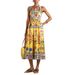 Sultry Floral Print Sundress – Strap Pocket Maxi Dress, Breathable Polyester & Adjustable Ties (S-Xl, Summer Essential)_ecoleips.com