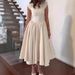 French Style Pure Desire Elegant Waist Cinching Slimming Sleeveless Unique Design Back Hollow Out Summer Dress For Women_ecoleips.com
