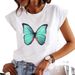European And American Cross-border Foreign Trade Women's Clothing, Simple Heart-printed Round-neck Short-sleeve T-shirt_ecoleips.com