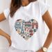 Cross-border Supply Round-neck European And American New Style Urban Girl Summer T-shirt_ecoleips.com