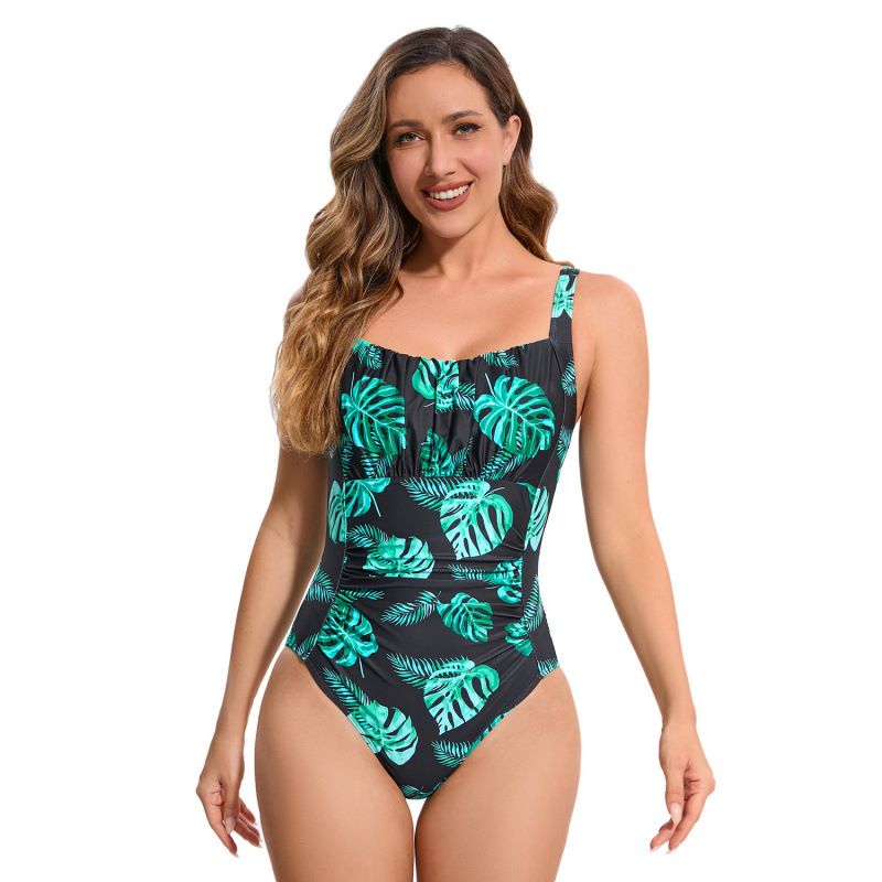 Women's Clothing Printed One Piece Swimsuit Women's Multi Color Swimsuit Sexy Bikini Bikini_ecoleips.com