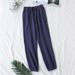 Japanese Pajamas Men And Women Spring And Autumn Home Pants Cotton Washed Double Gauze Loose Comfortable Trousers Casual Pants_ecoleips.com