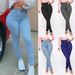 Women's Clothing popular jeans women's high waist sexy tight pants stretch jeans large size_ecoleips.com