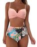 Women's Clothing Thickened Swimsuit Split High Waist Belly Covering Tight Sexy Bikini_ecoleips.com