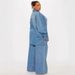 Women's Denim Pants Set Large Size Long Sleeve Top With Lapel American Style New Arrivals_ecoleips.com