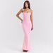 2025 Style Spring Summer Temperament Women's Long Skirt New Fashionable And Sexy Backless Pleated Suspender Dress_ecoleips.com