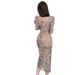 3095 European, American, And Southeat Aian Foreign Trade Wholeale 2026 Women' Elegant Floral Lim-fit Lit Midi_ecoleips.com