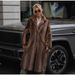 Longline Faux Mink Coat – Oversized Blazer Collar With Detachable Fur Trim (S-XXXL, Deep Chocolate, Street Luxe Winter Coat)_ecoleips.com