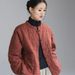 girl Women's Linen Quilted Stand Collar Button Jacket 2025 New Winter Fashion Artistic Personality Short Cotton Coat_ecoleips.com