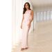 Women's Clothing Long Fishtail Skirt Sexy Backless Suspender Dress Solid Color Satin American Style Fashion_ecoleips.com