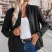 Women's Long Sleeved Cardigan Solid Color Zipper Decorative Jacket Hot Selling_ecoleips.com