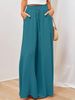 Suitable For All Seasons Spring Summer New Women's Wide Leg Elastic Waistband High Waist Long Skirt Pants Women_ecoleips.com