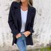 Women's Casual Loose Lapel Faux Woolen Coat Autumn Winter Cardigan With Pockets_ecoleips.com