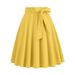 Women's A-Line Skirt With Waistband, Sweet Babypink Plaid Design, Flowy Swing Skirt For Casual & Party Wear_ecoleips.com