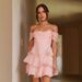 Summer Sexy Fashion Strapless Backless Solid Color Cake Dress for Women European And American Style New in Stock_ecoleips.com
