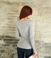 Spring And Autumn Button Threaded Solid Color Long Sleeve T-Shirt Women's Slim Korean Version New Top Bottom Shirt_ecoleips.com