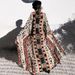 Women's Clothing Long Beach Blouse Kimono Cotton Printed Holiday Robe Cardigan Sunscreen Shawl_ecoleips.com