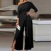 2026 New Spring Women's Clothing, Cross-Border European And American Jumpsuits, Commuting High-Waisted Solid Color_ecoleips.com