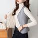 Aria Basics Fleece-lined Thickened Down Cotton Vest For Women, 2025 New Autumn And Winter Warm Vest, Close-fitting Inner Wear Or_ecoleips.com