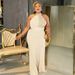Elegant Plus Size Evening Gown – Halter Neck Floor-Length Dress With Sequin Embellishments For African & European Fashion_ecoleips.com