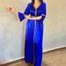 Modest Abaya Dress Elegant Dress With Rhinestone Detailing - Long Sleeve Muslim Dress For Women, Embellished Maxi Dress Southeast Asia Middle East_ecoleips.com