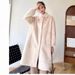 Faux Fur Long Coat With Stand Collar – Luxe Vegan Fur, Oversized Fit, Trendy Streetwear Style (White/Black/Taupe)_ecoleips.com