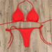 Women's Halter Neck Bikini Strap Swimsuit Sexy Two Piece Tie Up Set Multiple Colors_ecoleips.com