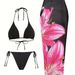 Women's Clothing Bikini Plus Wrap Skirt Three Piece Swimsuit Beach Suit_ecoleips.com