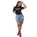 Women's Clothing Ripped Tassel Washed Light Color Denim Straight Leg Casual Jeans Fashionable Spring/Summer Autumn Winter Polyester Cotton Solid_ecoleips.com