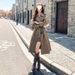 French-style Elegant Coat For Women 2026, Drapey Spring Waist-cinching Trench Coat, Mid-length New Style_ecoleips.com