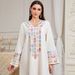 Elegant Sequined Embroidered Long Robe Women's Luxurious Fashionable Ethnic Style Casual Dress Long Sleeved_ecoleips.com