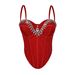 Sexy Rhinestone Bustier Top – Adjustable Straps Corset Bralette For Women (34B-40C, Stretchy Polyester, Clubbing & Date Night)_ecoleips.com