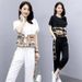 Fashion Sports Suit For Women Plus Size 2025 Summer New Stylish Loose Slimming Casual Short Sleeve Two-Piece Set_ecoleips.com