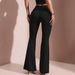 Voya Women's Vintage Hong Kong Style Drapey Bell-bottom Pants For Women, Summer Loose Fit, Slimming,High-waisted Versatile Casual Floor-length Pants
_ecoleips.com