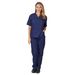 Women's New Solid Color Pocket V-neck Nursing Work Clothes Nursing Clothes Nurse Clothes Two-piece Set For Women_ecoleips.com