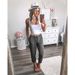 Suitable For All Seasons 2019 Women's Fashion Linen Thin Harem Loose Cropped Pants_ecoleips.com