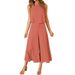 2023 New European American Women's Summer 2-Piece Outfit: Round Neck Top And Short Solid Color Wide-Leg Pants Set_ecoleips.com