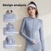 Juyitang Spring And Autumn Sports Long Sleeve Running Slim Fit High Elastic Fitness Yoga Top Jacket For Women_ecoleips.com