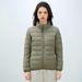 Pinghu Chixin Women's 90% Solid Color Stand Collar Seamless Quilted Down Jacket Short Large Size Coat_ecoleips.com