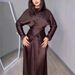 Women's Winter Long Sleeved Pleated Simple Elegant Fashion Two Piece Set_ecoleips.com