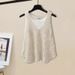 Women's Clothing Summer Outfit With A Complete Set Of Women's New Light Luxury Design Hollow Vest Vest Hole Shorts Three Piece Set_ecoleips.com
