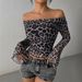 Autumn Women's T-Shirt New Streetwear Fashion Long Sleeves O-Neck Tees Sexy Leopard Backless Female Versatile Knitted Clothing_ecoleips.com