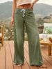 Wide Leg Jeans High Elastic Waist Flared Design Y2K Style Women's Pants Popular Seller_ecoleips.com