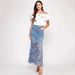 Women's Clothing Women's High-Waisted Denim Skirt Lace Patchwork Midi Skirt For Summer For Formal & Casual For Women_ecoleips.com