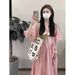 Summer New Korean Fashion Short Sleeve Maternity Dress_ecoleips.com