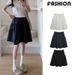 K Half Length Skirt For Women, High Waist A-line Skirt, Five Part Skirt, Short Skirt That Covers Flesh And Appears Slim, Mid Length Skirt_ecoleips.com